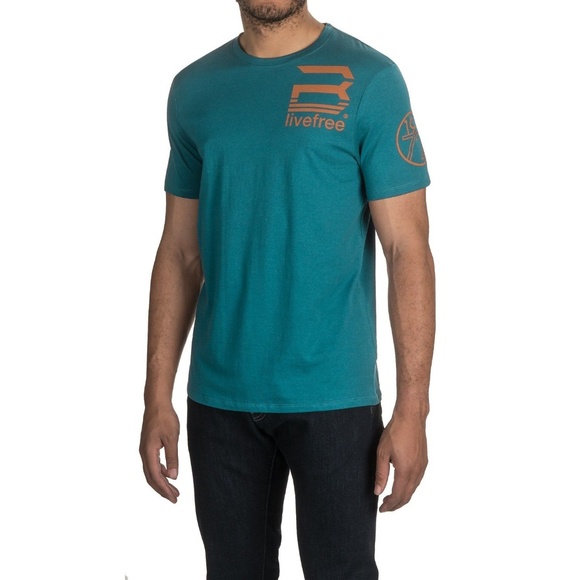 Buffalo David Bitton Mens T-Shirt Large Blue Totem - Picture 1 of 3